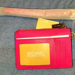 Michael Kors jet set leather coin purse